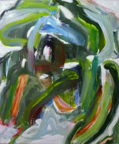 Small Abstract Painting Canvas Without Abstract Wallpaper 4K 2008x2431 White, Gray