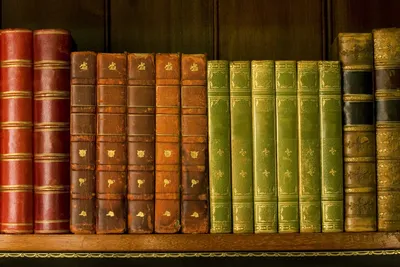 Collection Antique Books Displayed Abstract Wallpaper 4K 3504x2336 A, Collection, Of, Antique, Books, Displayed, On, Wooden, Shelf, Showcasing, Rich, Hues, Black, Brown, Landscape, QHD