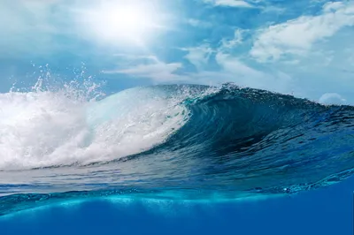 Vivid Vibrant Wallpaper Nature Wallpaper 4K 5000x3333 A, Vibrant, 4K, Ultra, Hd, Ocean, Wave, Crashing, Blue, Water, White, Foam, Red, Ultrawide
