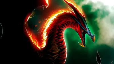 Bold Vibrant Wallpaper Fantasy Wallpaper 4K 2900x1631 A, Vibrant, Hd, Fantasy, Wallpaper, Featuring, Fierce, Red, Dragon, Surrounded, Flames, Moody, Black, White, Ultrawide, QHD