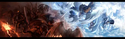 Depicting Fantasy Warrior Fantasy Wallpaper 4K 3840x1200 A, Stunning, Hd, Desktop, Wallpaper, Depicting, Fantasy, Warrior, Battle, Surrounded, Fierce, Creatures, Gray, Ultrawide, 4K