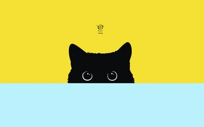 Golden Minimalist Wallpaper Minimal Wallpaper 4K 2880x1800 A, Minimalist, Colorful, Hd, Desktop, Wallpaper, Featuring, Vector, Black, Cat, Peeking, Over, Pink, Yellow, White, Ultrawide, QHD