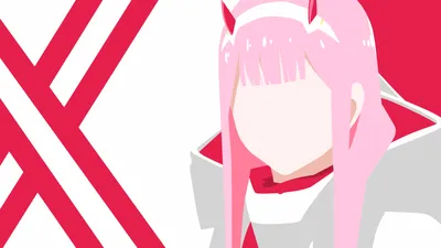 Zero Two Darling Franxx Minimal Wallpaper 4K 1920x1080 Zero, Two, Darling, In, The, Franxx, Minimalist, White, Ultrawide, Full HD