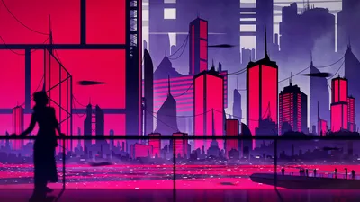 Futuristic Sci Cityscape Towering Buildings Wallpaper 4K, World category