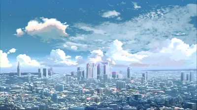 Dreamy Anime Wallpaper World Wallpaper 4K 1920x1080 Hd, Pc, Desktop, Wallpaper, Anime, Cityscape, Inspired, Centimeters, Per, Second, Sprawling, Gray, White, Pink, Ultrawide, Full HD
