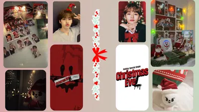 Stray Kids Themed Music Visuals Abstract Wallpaper 4K 1920x1080 Hd, Pc, Desktop, Wallpaper:, Featuring, Stray, Kids-themed, Music, Visuals, Festive, Christmas, Elements, White, Gray, Ultrawide, Full HD
