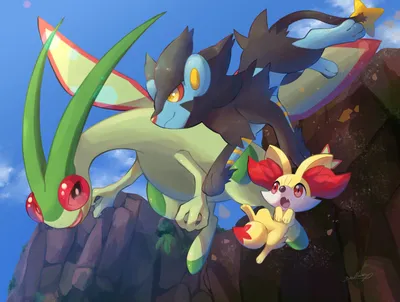 Misty Luxray Wallpaper Games Wallpaper 4K 3000x2265 Luxray, (pokémon), Fennekin, Flygon, Video, Game, Pok, Mon, Pokemon, Desktop, Green, Pink, Gray, Landscape, QHD