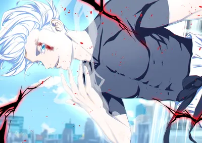 Vibrant Anime Wallpaper Abstract Wallpaper 4K 4093x2894 4K, Ultra, Hd, Anime, Wallpaper, Of, Satoru, Gojo, Jujutsu, Kaisen, Featuring, Him, White, Gray, Landscape