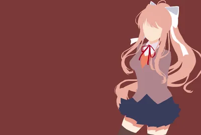 Minimalist Monika Video Game Minimal Wallpaper 4K 3385x2284 Minimalist, Hd, Desktop, Wallpaper, Featuring, Monika, From, The, Video, Game, Doki, Literature, Brown, Gray, Landscape, QHD