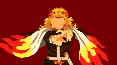 Bold Minimalist Wallpaper Minimal Wallpaper 4K 1920x1080 Minimalist, Hd, Desktop, Wallpaper, Of, Kyojuro, Rengoku, From, Demon, Slayer:, Kimetsu, Yaiba, Pink, Orange, White, Ultrawide, Full HD