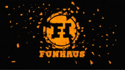 Orange Funhaus Logo Technology Wallpaper 4K 1920x1080 Full HD, Ultrawide
