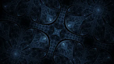 Dark Abstract Wallpaper Abstract Wallpaper 4K 2560x1440 Abstract, Blue, Fractal, Pattern, With, Intricate, Swirling, Shapes, Forming, Symmetrical, Design, Rendered, Brown, Ultrawide, QHD