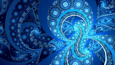Abstract Blue Fractal Abstract Wallpaper 4K 2560x1440 Hd, Pc, Desktop, Wallpaper, Featuring, An, Abstract, Blue, Fractal, Design, Intricate, Swirling, Brown, Ultrawide, QHD