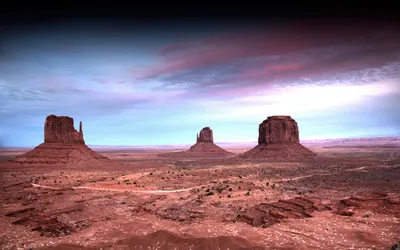 Vast Desert Landscape Three Prominent Nature Wallpaper 4K 2560x1600 Ultrawide, QHD