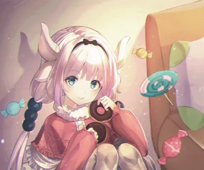 Golden Kanna Wallpaper Fantasy Wallpaper 4K 2889x2408 Kanna, Kamui, Anime, Miss, Kobayashi's, Dragon, Maid, Hd, Kobayashi, 039, Desktop, White, Gray, Square, QHD