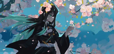 Muichiro Tokito Demon Nature Wallpaper 4K 3000x1430 Hd, Desktop, Wallpaper:, Featuring, Muichiro, Tokito, From, Demon, Slayer, Kimetsu, Yaiba, Standing, Gray, Pink, Ultrawide, QHD