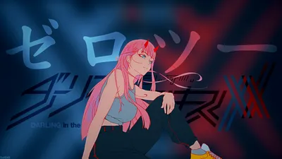 Zero Two Anime Darling Abstract Wallpaper 4K 3840x2160 Hd, Desktop, Wallpaper:, Featuring, Zero, Two, From, The, Anime, 039, Darling, Franxx, Black, Blue, Ultrawide, 4k