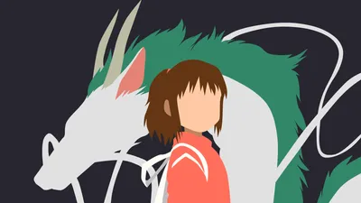 Minimalist Anime Faceless Chihiro Haku Minimal Wallpaper 4K 1920x1080 Minimalist, Hd, Anime, Wallpaper, Featuring, Faceless, Chihiro, And, Haku, Spirited, Away, Clean, White, Black, Green, Ultrawide, Full HD