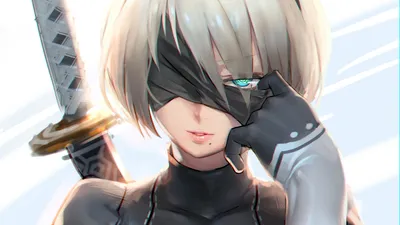 Yorha Type Nier Black/Dark Wallpaper 4K 1920x1080 Hd, Wallpaper, Of, Yorha, No.2, Type, B, (2b), Nier, Automata, Character, White, Ultrawide, Full HD