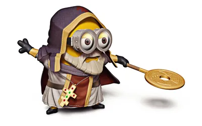 Calm Minion Wallpaper Abstract Wallpaper 4K 1920x1200 Hd, Desktop, Wallpaper, Featuring, A, Minion, Dressed, As, Medieval, Knight, Movie, Despicable, White, Gray, Ultrawide, Full HD
