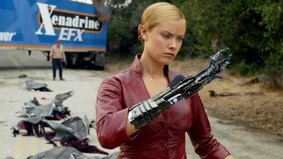 Terminator Rise Machines Female Character Technology Wallpaper 4K 2050x1153 A, Scene, From, Terminator, 3, Rise, Of, The, Machines, Featuring, Female, Character, White, Ultrawide, Full HD