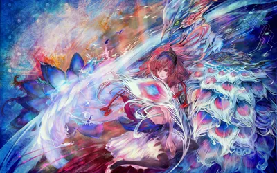 Fantasy Themed Woman Vibrant Abstract Wallpaper 4K 1920x1200 Hd, Fantasy-themed, Desktop, Wallpaper:, Featuring, A, Woman, With, Vibrant, Colorful, Wings, Set, White, Ultrawide, Full HD