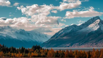 Mountains Landscape Cave Wallpaper 4K, Nature category