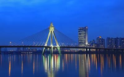 Seoul Olympic Bridge World Wallpaper 4K 2558x1598 Full HD, Ultrawide