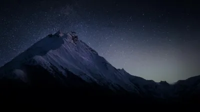 Dark Mountain Cave Black/Dark Wallpaper 4K 3840x2160 Gray