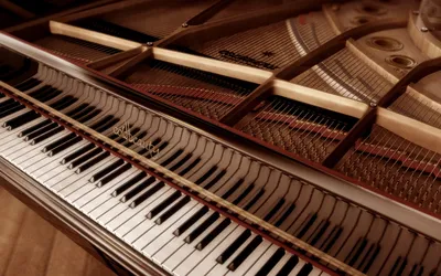 Bright Close Wallpaper Abstract Wallpaper 4K 2560x1600 Close-up, View, Of, A, Beautiful, Piano, Along, With, Intricate, Interior, Showcasing, Keys, Gray, White, Ultrawide, QHD