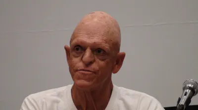 Celebrity Michael Berryman Abstract Wallpaper 4K 3680x2070 Celebrity, Michael, Berryman, Hd, Desktop, Wallpaper, Background, Gray, Ultrawide, QHD