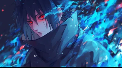 Vibrant Sasuke Wallpaper Abstract Wallpaper 4K 2912x1632 A, Striking, Hd, Wallpaper, Featuring, Sasuke, Uchiha, From, Naruto, Showcasing, His, Sharingan, Pink, Gray, Ultrawide, QHD