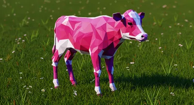 Vibrant Low Poly Design Pink Abstract Wallpaper 4K 4542x2470 Low-poly, Ultrawide, 4k