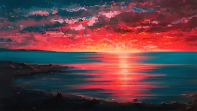 Ocean Cave Nature Nature Wallpaper 4K 3840x2160 Red, Orange