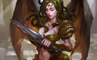 General Wallpaper 2478x1548 Fantasy Wallpaper 4K 2478x1548 Snake-hair, Full HD, Ultrawide