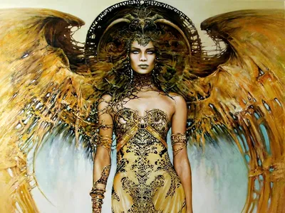 Fantasy Depicting Powerful Goddess Fantasy Wallpaper 4K 1600x1200 Hd, Fantasy, Desktop, Wallpaper, Depicting, A, Powerful, Goddess, Ornate, Golden, Armor, Large, White, Landscape