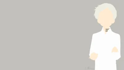 Minimalist Norman Promised Neverland Minimal Wallpaper 4K 1920x1080 Minimalist, Hd, Wallpaper, Featuring, Norman, From, The, Promised, Neverland, Created, Vector, Art, Gray, Ultrawide, Full HD