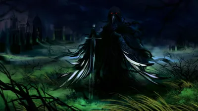 Dark Cloaked Creature Beak Like Black/Dark Wallpaper 4K 2500x1406 Hd, Pc, Desktop, Wallpaper, Dark, Cloaked, Creature, With, Beak-like, Mask, Glowing, Red, Gray, Blue, Ultrawide, Full HD