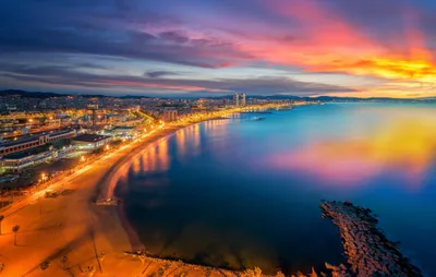 Vibrant Sunset Man Coastline Nature Wallpaper 4K 2046x1296 Man-made, Full HD, Ultrawide