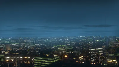 Sleek Original Wallpaper World Wallpaper 4K 1920x1080 Original, Hd, Anime, City, Desktop, Wallpaper, Sprawling, Nighttime, Urban, Skyline, Glowing, Windows, Brown, Ultrawide, Full HD