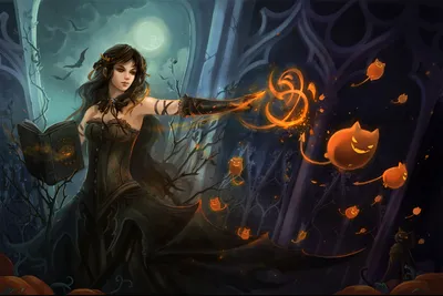 Halloween Themed Dark Fantasy Wallpaper 4K 2398x1598 Halloween-themed, Book, Full HD, Ultrawide