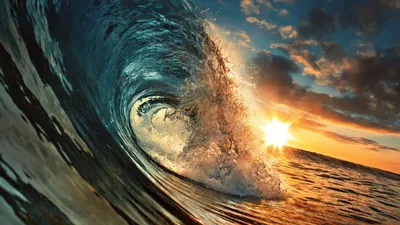 Ocean Waves Crashing Wallpaper 4K, Nature category