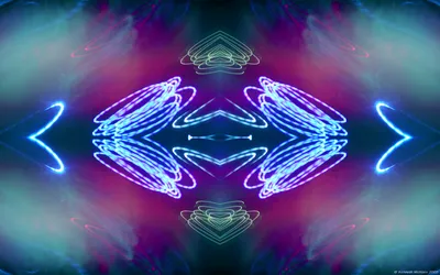 Vibrant Abstract Fractal Design Abstract Wallpaper 4K 1680x1050 Vibrant, Abstract, Fractal, Design, With, Glowing, Blue, And, Purple, Cgi, Shapes, Creating, Gray, Brown, Ultrawide