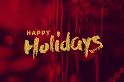 Happy Holidays Lettering Holiday Abstract Wallpaper 4K 2208x1471 Full HD, Ultrawide