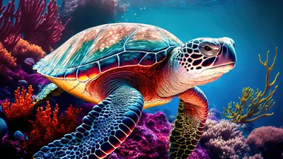 Epic Turtle Wallpaper Wallpaper 4K, Nature category