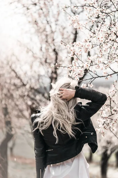 Young Woman Enjoying Moments Almond Abstract Wallpaper 4K 2208x3313 Full HD, Portrait