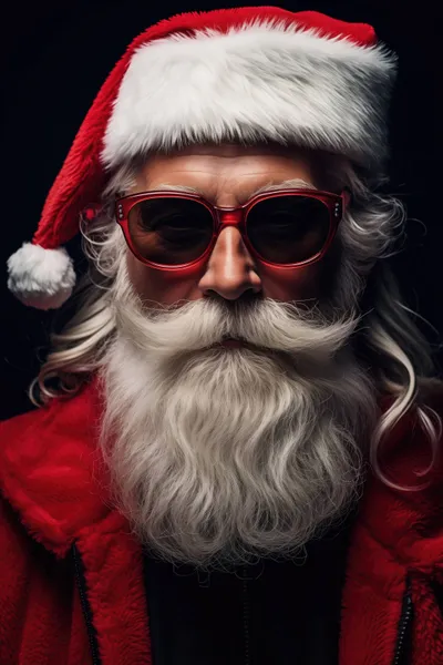 Modern Santa Claus Portrait Abstract Wallpaper 4K 2208x3313 Full HD, Portrait