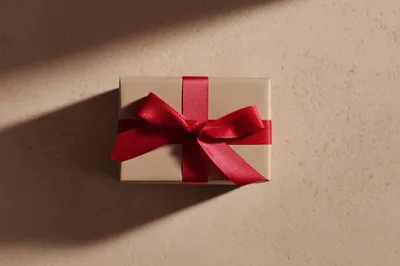 Elegant Beige Gift Box Abstract Wallpaper 4K 2208x1471 Full HD, Ultrawide