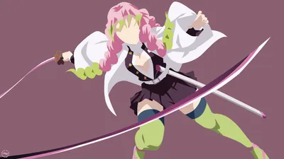Sleek Mitsuri Wallpaper Abstract Wallpaper 4K 3840x2160 Hd, Desktop, Wallpaper, Featuring, Mitsuri, Kanroji, From, The, Anime, Demon, Slayer:, Kimetsu, Gray, White, Brown, Ultrawide, 4K