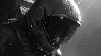 Somber Astronaut Rain Streaked Helmet Abstract Wallpaper 4K 2912x1632 Hd, Desktop, Wallpaper, Featuring, A, Somber, Astronaut, In, Rain-streaked, Helmet, Encapsulating, Mood, White, Gray, Ultrawide, QHD